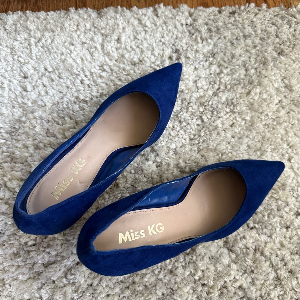 Miss KG Women's Blue Suede Shoes
